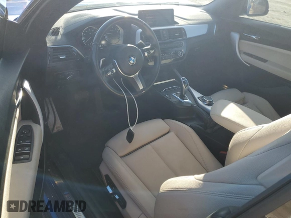 2020 BMW 2 Series 230i xDrive with VIN WBA2K1C08L7E75847, listed as a Copart auction lot 44689825 with 59,678 mi miles and Salvage Title. Bid and sale history available at carsss.com. Image 8.