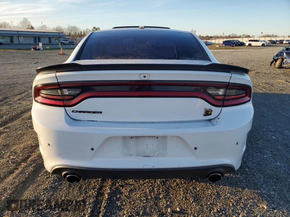 2019 Dodge Charger Scat Pack with VIN 2C3CDXGJXKH520282, listed as a Copart auction lot 87208244 with Not Provided miles and Salvage Title. Bid and sale history available at DreamBid. Image 6.