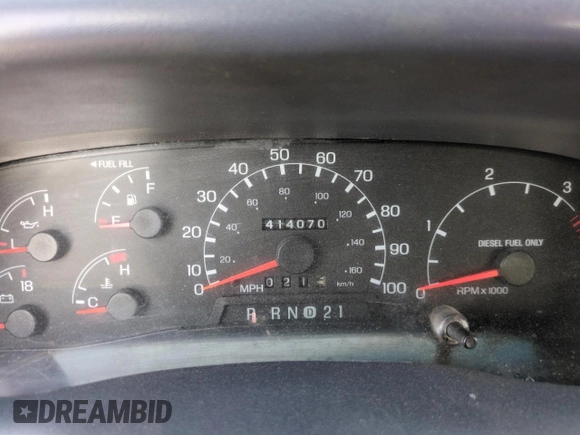 1999 Ford F-250 XL with VIN 1FTNX21FXXEC98957, listed as a Copart auction lot 61476665 with 414,070 mi miles and Salvage title. Bid and sale history available at DreamBid. Image 9.
