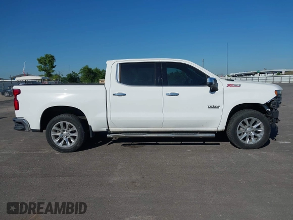 2020 Chevrolet Silverado 1500 LTZ with VIN 3GCUYGED9LG399019, listed as a IAAI auction lot 42243290 with 60,698 mi miles and . Bid and sale history available at DreamBid. Image 14.
