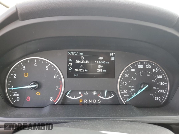 2018 Ford EcoSport SE with VIN MAJ3P1TEXJC248073, listed as a Copart auction lot 58662875 with 58,370 mi miles and Salvage title. Bid and sale history available at DreamBid. Image 9.