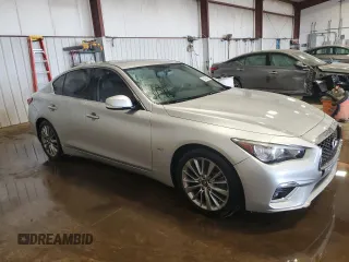2020 Infiniti Q50 Luxe z VIN JN1EV7AP9LM202945, wystawiony jako Copart lot #54520065 z przebiegiem 87 689 mil mil oraz Szkoda całkowita • Salvage title. Historia ofert i sprzedaży dostępna na DreamBid. Obrazek 4.