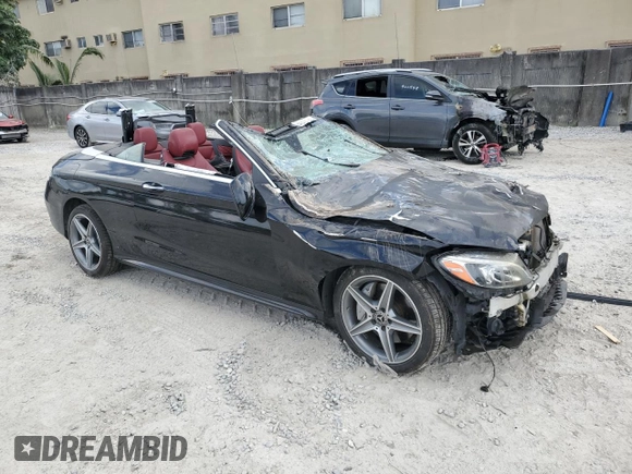 2018 Mercedes-Benz C 300 with VIN WDDWK4KB6JF643371, listed as a Copart auction lot 84370124 with Not provided miles and Salvage title. Bid and sale history available at DreamBid. Image 4.