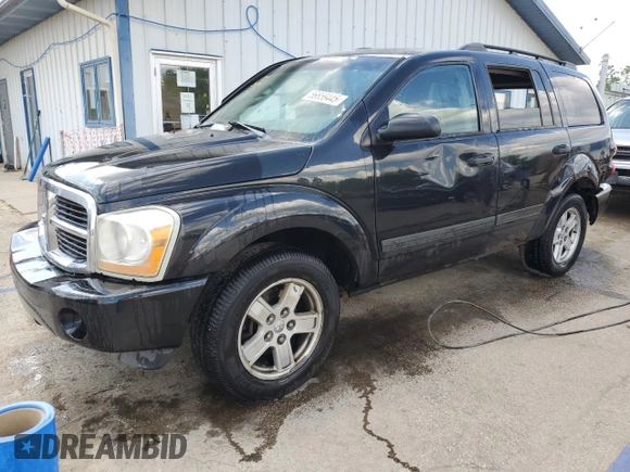 2006 Dodge Durango SLT with VIN 1D4HB48N76F172166, listed as a Copart auction lot 56859445 with 195,673 mi miles and Salvage title. Bid and sale history available at DreamBid. Image 1.