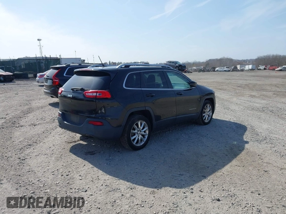 2014 Jeep Cherokee Limited with VIN 1C4PJLDB3EW279196, listed as a IAAI auction lot 41800887 with 114,542 mi miles. Bid and sale history available at carsss.com. Image 4.