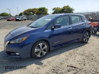 2018 Nissan LEAF SV with VIN 1N4AZ1CPXJC305486, listed as a Copart auction lot 61610015 with 53,413 mi miles and Salvage title. Bid and sale history available at DreamBid. Image 1.
