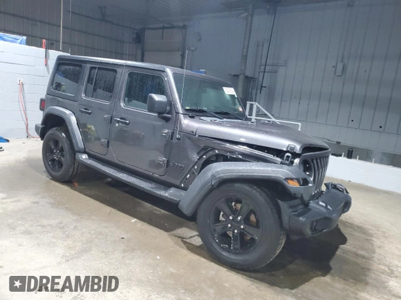2021 Jeep Wrangler Unlimited Sport S with VIN 1C4HJXDN5MW859800, listed as a Copart auction lot 85436824 with 40,010 mi miles and Salvage Title. Bid and sale history available at carsss.com. Image 4.