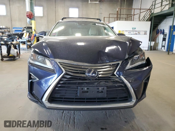 2018 Lexus RX 450h with VIN 2T2BGMCA9JC021481, listed as a Copart auction lot 57111405 with 186,533 mi miles and Salvage title. Bid and sale history available at DreamBid. Image 5.