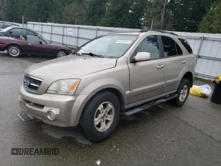 2005 Kia Sorento LX with VIN KNDJC733255346894, listed as a Copart auction lot 87265814 with 0 mi miles and Salvage Title. Bid and sale history available at carsss.com. Image 1.