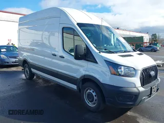 2023 Ford Transit Cargo with VIN 1FTBR1X82PKA13458, listed as a IAAI auction lot 41781919 with 27,979 mi miles and . Bid and sale history available at DreamBid. Image 1.