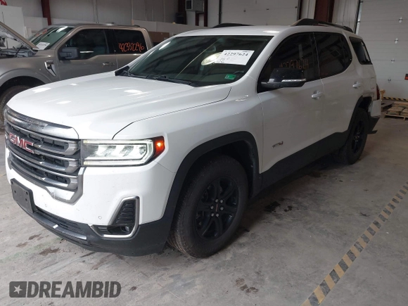 2021 GMC Acadia AT4 with VIN 1GKKNLLS0MZ183835, listed as a IAAI auction lot 42297624 with 60,860 mi miles and . Bid and sale history available at DreamBid. Image 17.