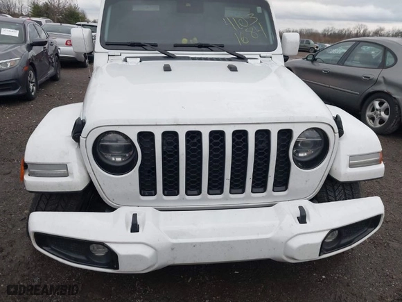 2022 Jeep Gladiator Overland with VIN 1C6HJTFG7NL105864, listed as a IAAI auction lot 41031684 with 56,088 mi miles. Bid and sale history available at carsss.com. Image 6.
