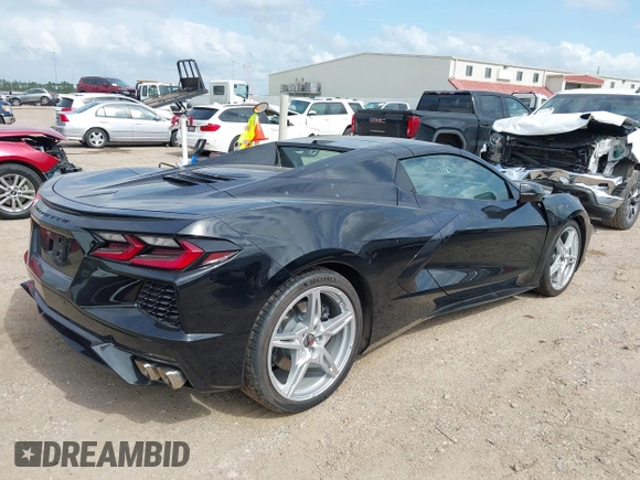 2025 Chevrolet Corvette 3LT with VIN 1G1YC3D47S5106663, listed as a IAAI auction lot 42137423 with 2,792 mi miles. Bid and sale history available at carsss.com. Image 4.