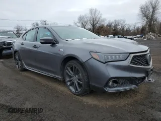 2020 Acura TLX w/A-Spec Pkg with VIN 19UUB3F6XLA002864, listed as a Copart auction lot 45631205 with 59,013 mi miles and Salvage Title. Bid and sale history available at carsss.com. Image 4.