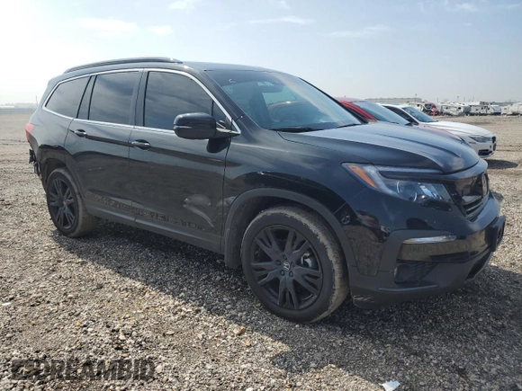 2022 Honda Pilot Special Edition with VIN 5FNYF5H27NB038161, listed as a Copart auction lot 46130565 with 62,413 mi miles and Salvage Title. Bid and sale history available at DreamBid. Image 4.