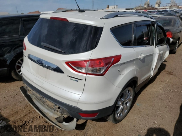 2016 Ford Escape Titanium with VIN 1FMCU9J91GUA11090, listed as a Copart auction lot 54231675 with 135,735 mi miles and Salvage Title. Bid and sale history available at DreamBid. Image 3.