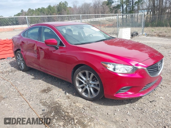 2017 Mazda Mazda6 Touring with VIN JM1GL1V56H1146909, listed as a IAAI auction lot 41709510 with 110,341 mi miles. Bid and sale history available at carsss.com. Image 1.