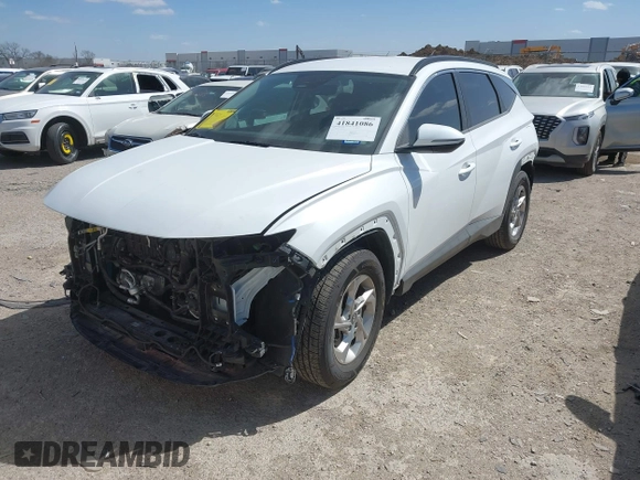 2022 Hyundai Tucson SEL with VIN 5NMJB3AE5NH003705, listed as a IAAI auction lot 41841086 with 36,568 mi miles. Bid and sale history available at carsss.com. Image 2.