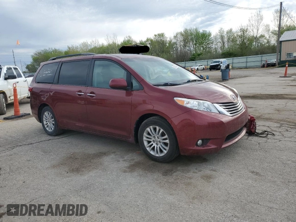 2015 Toyota Sienna XLE с VIN 5TDYK3DC1FS660766, выставлен на аукционе Copart как лот 53752845 с пробегом 166 253 миль миль и Списание • Salvage title. История ставок и продаж доступна на DreamBid. Изображение 4.