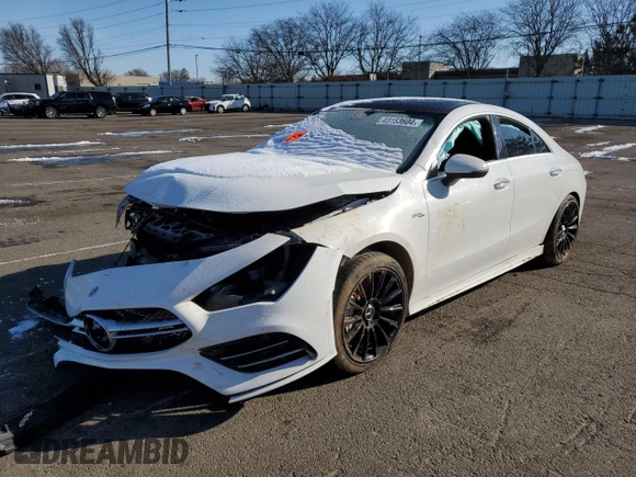 2020 Mercedes-Benz CLA with VIN WDD5J5BB8LN058630, listed as a Copart auction lot 43153604 with 0 mi miles. Bid and sale history available at carsss.com. Image 1.
