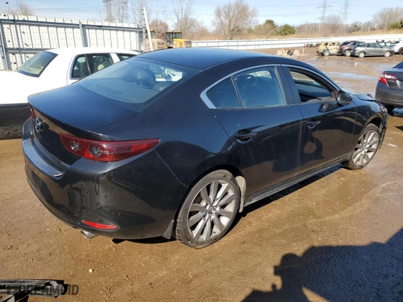 2021 Mazda Mazda3 Sedan Preferred with VIN JM1BPACLXM1342300, listed as a Copart auction lot 48497045 with 63,963 mi miles and Salvage Title. Bid and sale history available at carsss.com. Image 3.