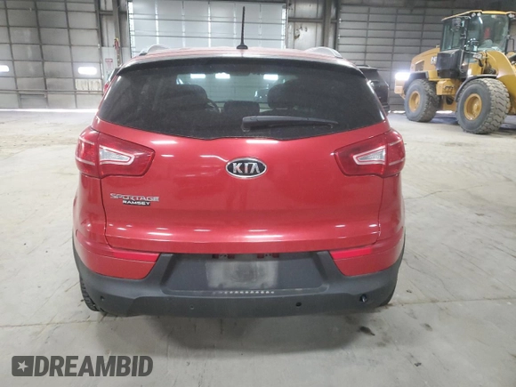 2012 Kia Sportage LX with VIN KNDPB3A29C7224695, listed as a Copart auction lot 53235665 with Not provided miles and Salvage title. Bid and sale history available at DreamBid. Image 6.