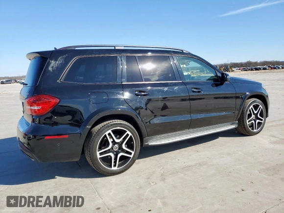 2019 Mercedes-Benz GLS 550 with VIN 4JGDF7DE1KB222435, listed as a Copart auction lot 47496225 with 123,697 mi miles and Clean title. Bid and sale history available at DreamBid. Image 3.