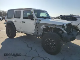 2022 Jeep Wrangler Unlimited Sport with VIN 1C4HJXDG6NW201051, listed as a Copart auction lot 42795565 with 30,197 mi miles and Salvage Title. Bid and sale history available at DreamBid. Image 4.