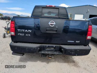 2011 Nissan Titan Pro-4X with VIN 1N6BA0EC3BN322837, listed as a Copart auction lot 60617675 with 196,657 mi miles and Salvage title. Bid and sale history available at DreamBid. Image 6.