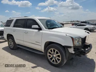 2015 GMC Yukon Denali with VIN 1GKS1CKJ3FR579085, listed as a Copart auction lot 67657084 with 98,456 mi miles and Salvage Title. Bid and sale history available at carsss.com. Image 4.