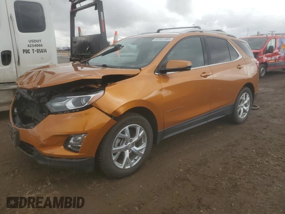 2018 Chevrolet Equinox LT with VIN 2GNAXTEX1J6257823, listed as a Copart auction lot 51931385 with 37,308 mi miles and Salvage Title. Bid and sale history available at carsss.com. Image 1.