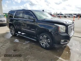 2017 GMC Yukon Denali with VIN 1GKS1CKJ7HR261831, listed as a Copart auction lot 79091724 with 156,082 mi miles and Salvage Title. Bid and sale history available at carsss.com. Image 4.