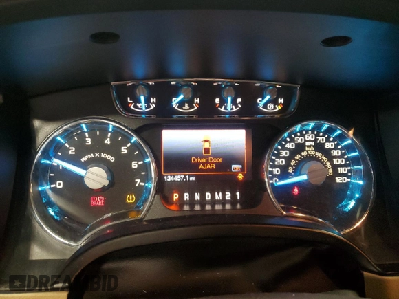 2013 Ford F-150 XL with VIN 1FTFW1EF1DKE66199, listed as a Copart auction lot 51216725 with 134,457 mi miles and Salvage Title. Bid and sale history available at carsss.com. Image 9.