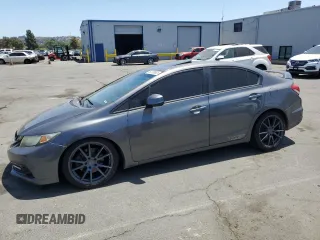 2013 Honda Civic Si with VIN 2HGFB6E54DH711540, listed as a Copart auction lot 60708955 with 152,245 mi miles and Salvage title. Bid and sale history available at DreamBid. Image 1.
