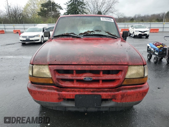 1999 Ford Ranger XL with VIN 1FTYR10C7XUB63384, listed as a Copart auction lot 51755495 with 45,420 mi miles and Clean Title. Bid and sale history available at carsss.com. Image 5.
