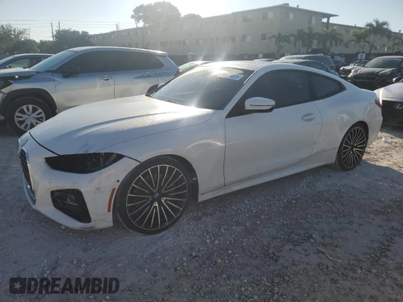 2021 BMW 4 Series 430i with VIN WBA53AP03MCG66105, listed as a Copart auction lot 88971625 with 69,236 mi miles and Salvage Title. Bid and sale history available at DreamBid. Image 1.