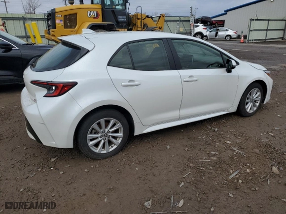 2023 Toyota Corolla Hatchback SE with VIN JTND4MBE5P3210121, listed as a Copart auction lot 50494665 with 41,994 mi miles and Clean Title. Bid and sale history available at carsss.com. Image 3.