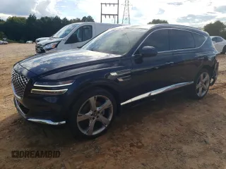 2021 Genesis GV80 with VIN KMUHBDSB9MU048157, listed as a Copart auction lot 73017554 with 68,807 mi miles and Salvage title. Bid and sale history available at DreamBid. Image 1.