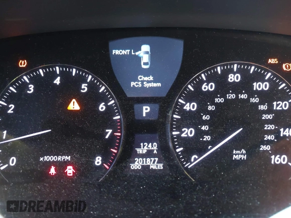 2011 Lexus LS 460 L with VIN JTHGL5EF1B5041922, listed as a IAAI auction lot 41882811 with 201,877 mi miles and . Bid and sale history available at DreamBid. Image 15.