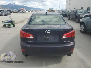 2010 Lexus IS 250 with VIN JTHCF5C27A5041511, listed as a Copart auction lot 57348775 with 125,096 mi miles and Salvage title. Bid and sale history available at DreamBid. Image 6.