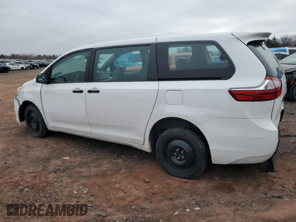 2017 Toyota Sienna L with VIN 5TDZZ3DC8HS855623, listed as a Copart auction lot 83327124 with 209,335 mi miles and Salvage Title. Bid and sale history available at DreamBid. Image 2.