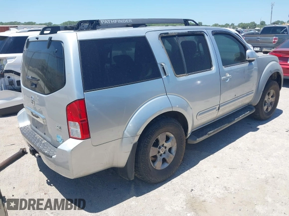 2005 Nissan Pathfinder SE with VIN 5N1AR18W95C754105, listed as a IAAI auction lot 42804550 with Not provided miles and . Bid and sale history available at DreamBid. Image 4.