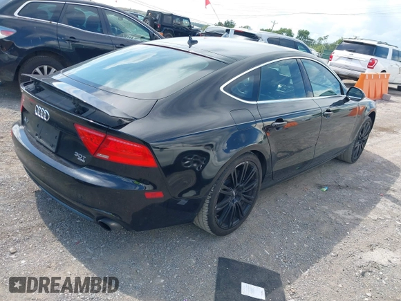 2012 Audi A7 Premium Plus with VIN WAUYGAFC0CN087604, listed as a IAAI auction lot 42747927 with 155,662 mi miles and . Bid and sale history available at DreamBid. Image 4.