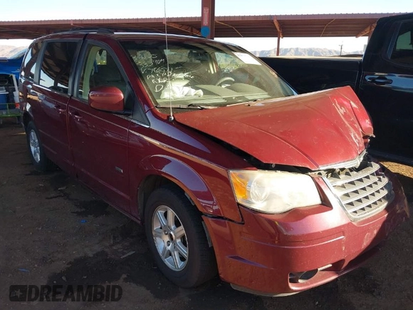2008 Chrysler Town & Country Touring with VIN 2A8HR54P48R786571, listed as a IAAI auction lot 41871738 with 142,235 mi miles. Bid and sale history available at carsss.com. Image 1.