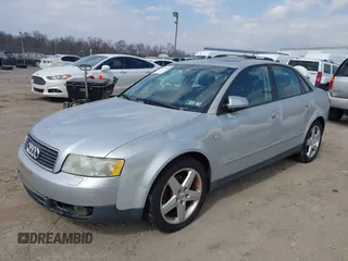 2003 Audi A4 1.8T with VIN WAULC68E83A252078, listed as a IAAI auction lot 41793838 with 157,344 mi miles. Bid and sale history available at carsss.com. Image 2.