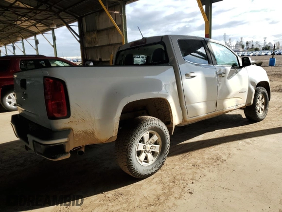 2020 Chevrolet Colorado 2WD Work Truck with VIN 1GCGSBEN8L1244664, listed as a Copart auction lot 48794585 with 153,936 mi miles and Salvage title. Bid and sale history available at DreamBid. Image 3.
