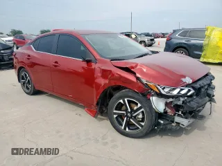 2024 Nissan Sentra SV with VIN 3N1AB8CVXRY206369, listed as a Copart auction lot 58091235 with 21,781 mi miles and Salvage title. Bid and sale history available at DreamBid. Image 4.