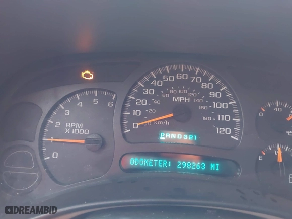 2003 Chevrolet Tahoe LT with VIN 1GNEC13Z43R177798, listed as a IAAI auction lot 41852567 with 298,263 mi miles. Bid and sale history available at carsss.com. Image 7.