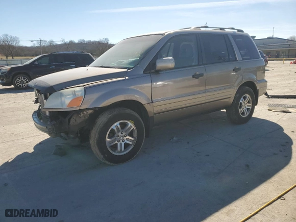 2003 Honda Pilot EX with VIN 2HKYF18753H583293, listed as a Copart auction lot 47276235 with 247,434 mi miles and Salvage Title. Bid and sale history available at carsss.com. Image 1.
