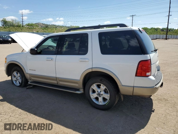 2005 Ford Explorer Eddie Bauer z VIN 1FMZU74W55UB03610, wystawiony jako Copart lot #58259655 z przebiegiem 63 644 mil mil oraz Szkoda całkowita • Salvage title. Historia ofert i sprzedaży dostępna na DreamBid. Obrazek 2.